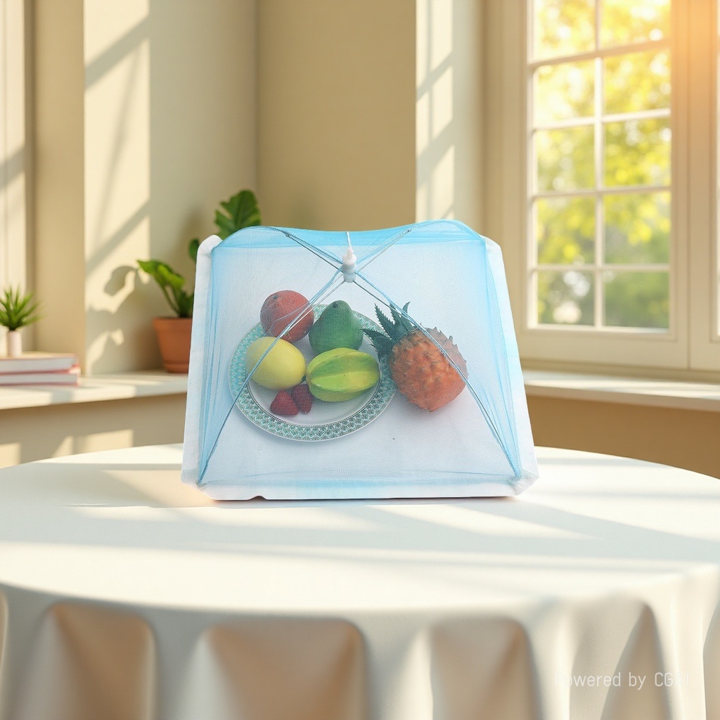 饭菜罩蕾丝折叠餐桌罩防苍蝇食物罩厨房小工具印花布菜罩日用百货104043968