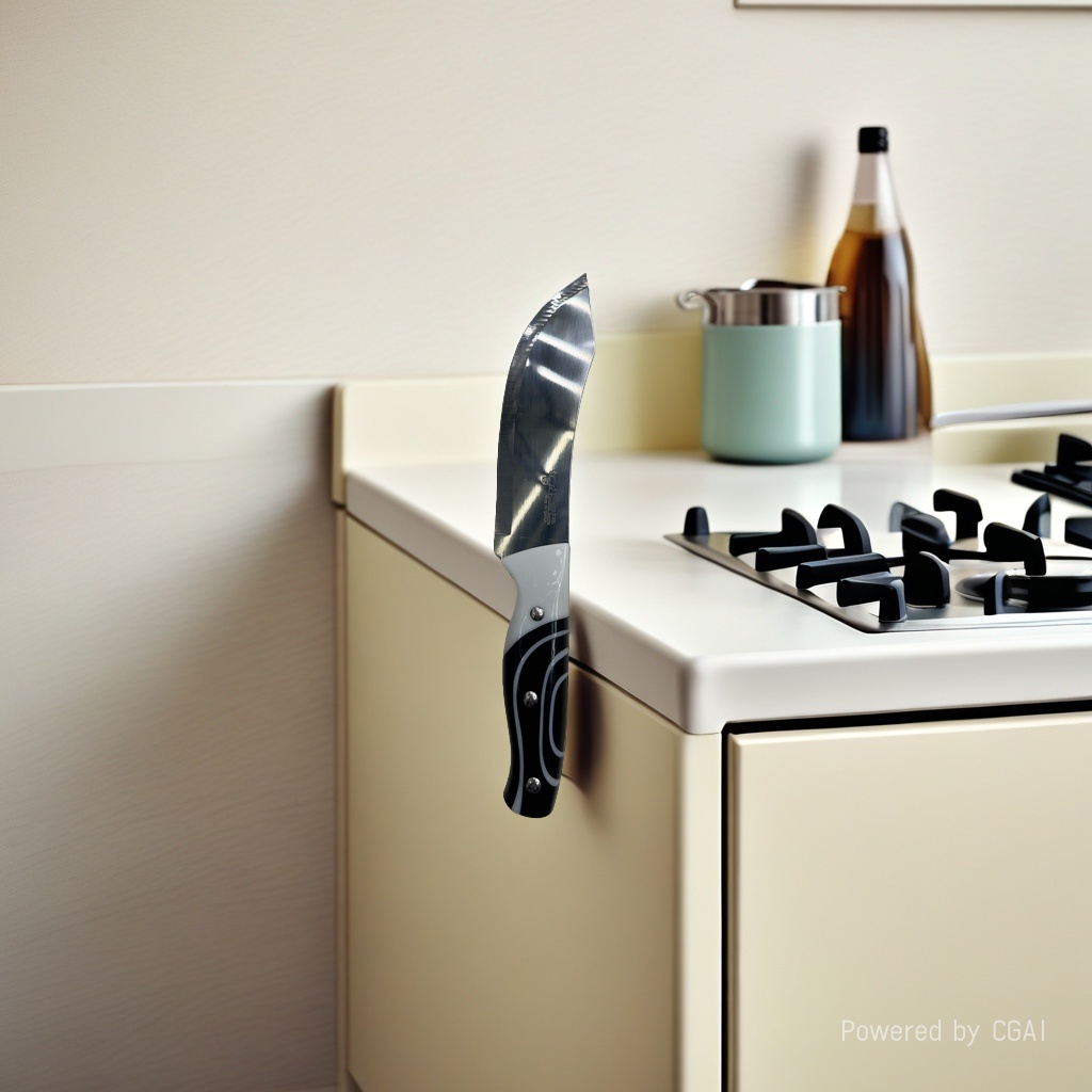 Portable multi-functional kitchen storage knife and scissors set details Picture