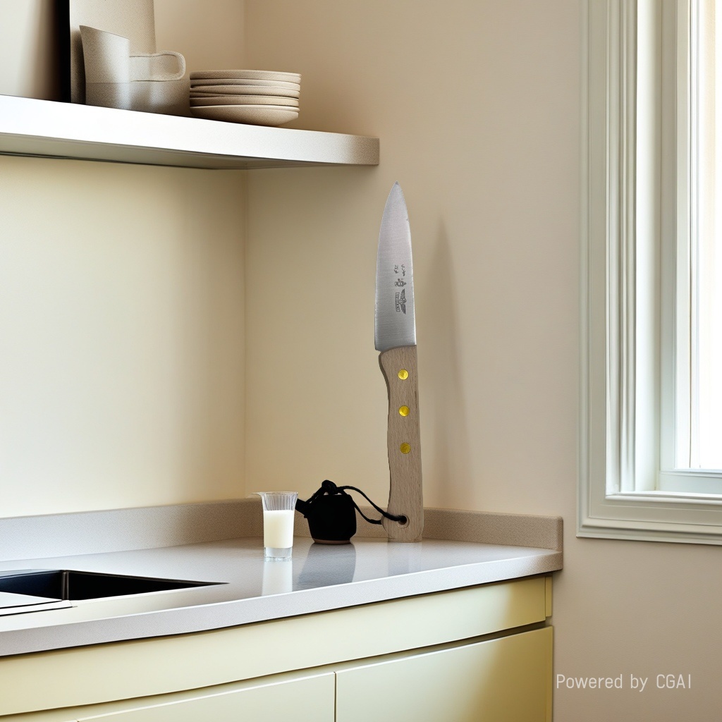 Portable multi-functional kitchen storage knife and scissors set 114947722 Item Picture