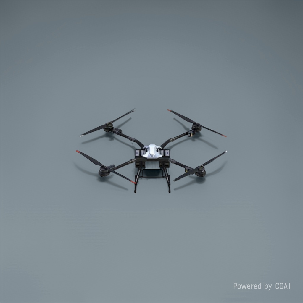 无人机/无人机航拍机/无人机飞行器/大疆无人机/无人机遥控飞机白底实物图