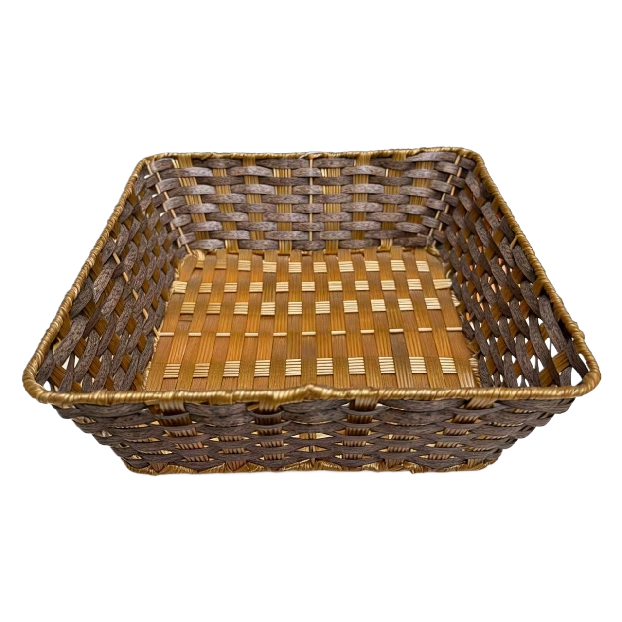 ونسج سلة الفواكه المستطيلة الشكل، سلة الفواكه المستطيلة، سلة السلع المنزلية Item Picture