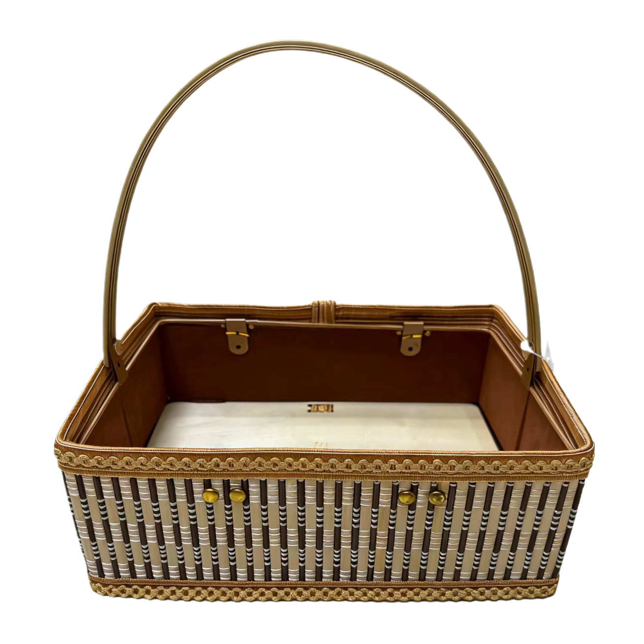 收纳篮/收纳/脏衣篓/收纳盒/塑料篮子PP料编织带白底实物图