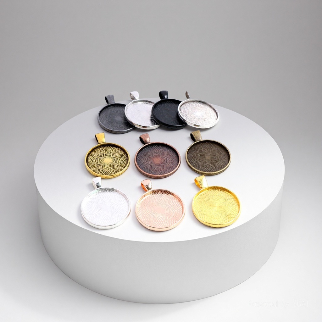 跨境双层蝴蝶项链合金油压饰品配件铜镀金饰品银铜钱戒指