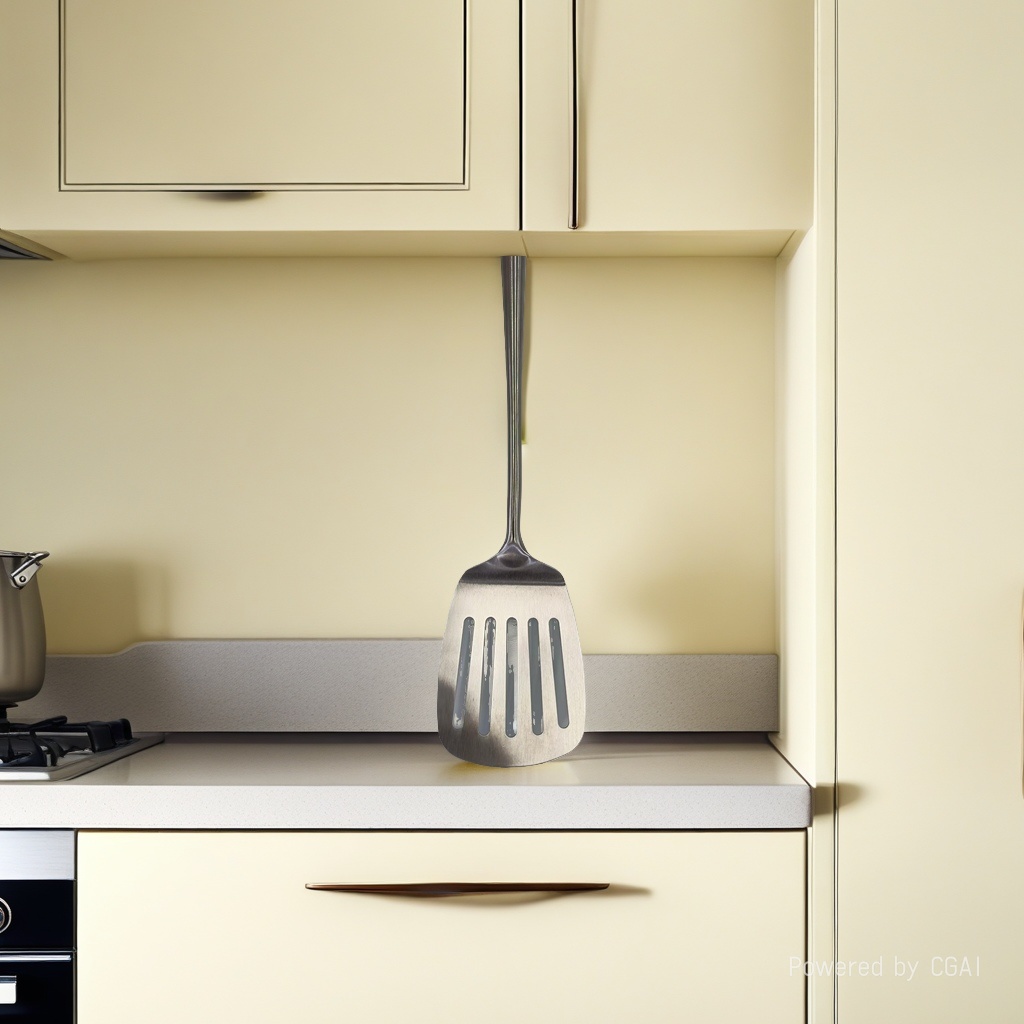 Smooth soup shell metal kitchenware, strainers and spatulas, kitchenware, spatulas Application Scenario