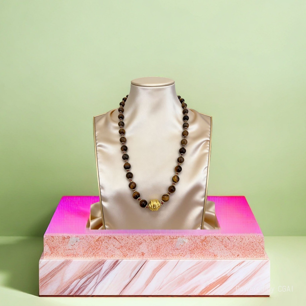 天然石项链女款气质 法式轻奢 通透原石 通勤叠戴 极简款详情5