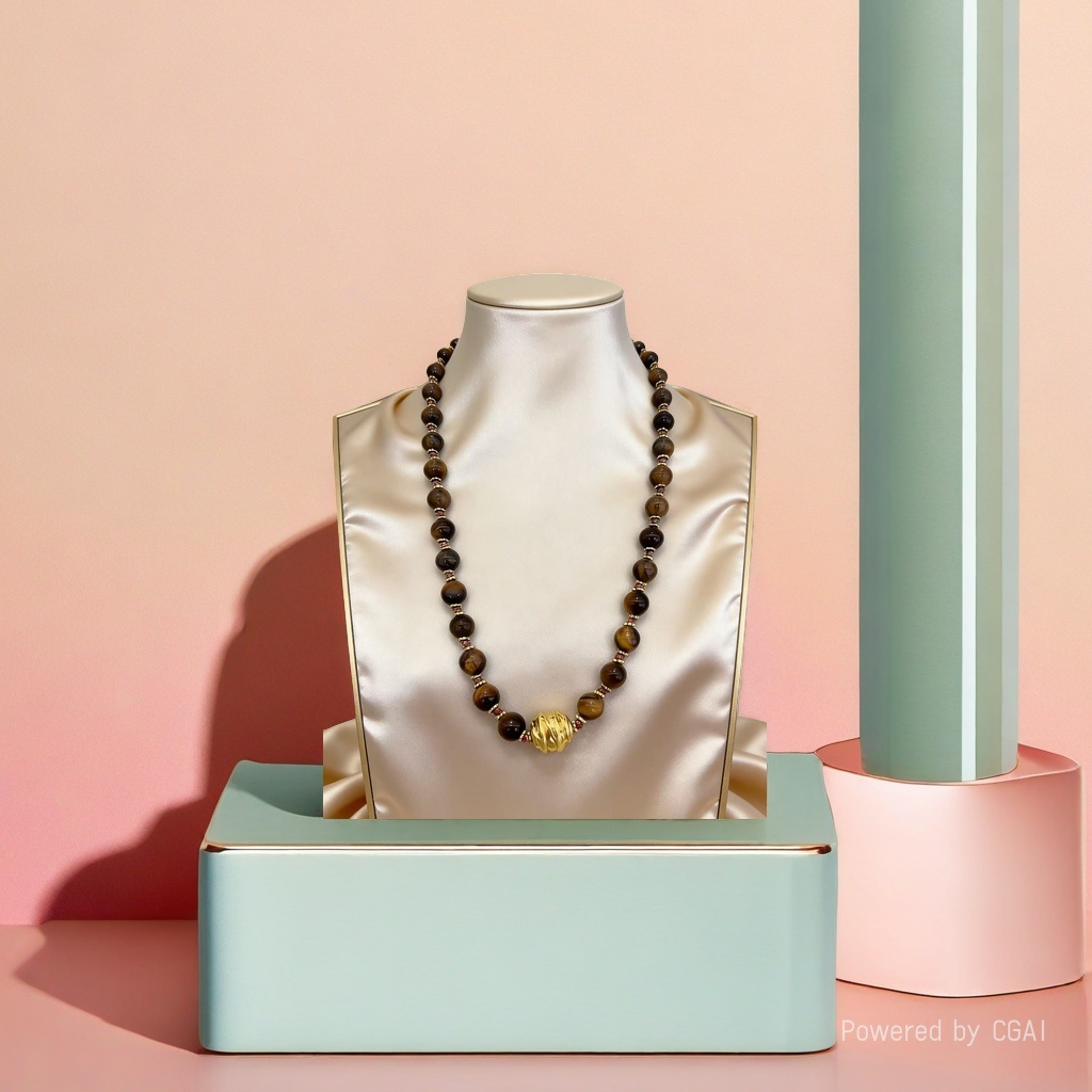 天然石项链女款气质 法式轻奢 通透原石 通勤叠戴 极简款详情4