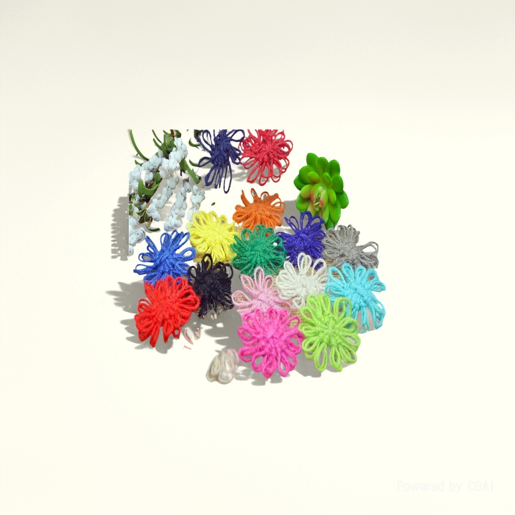 彩色毛线花束手工编织大花束毛线太阳花针织花茉莉花