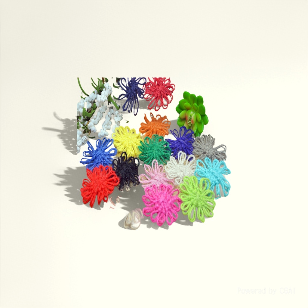毛线花实物图