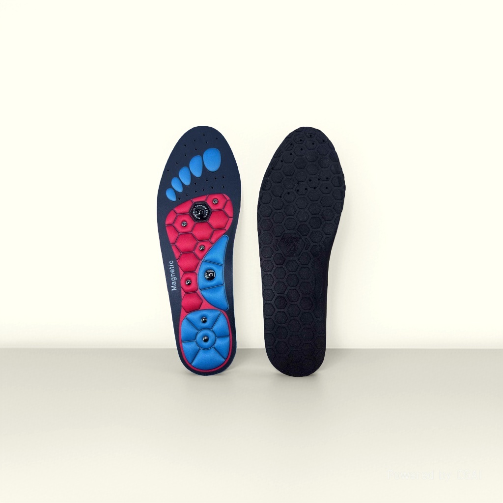 Magnetic insoles, breathable insoles for both men and women, shock-absorbing insoles for running and sports, foot massage insoles for women, customizable and health-preserving 4d cloud insoles, sports insoles details Picture