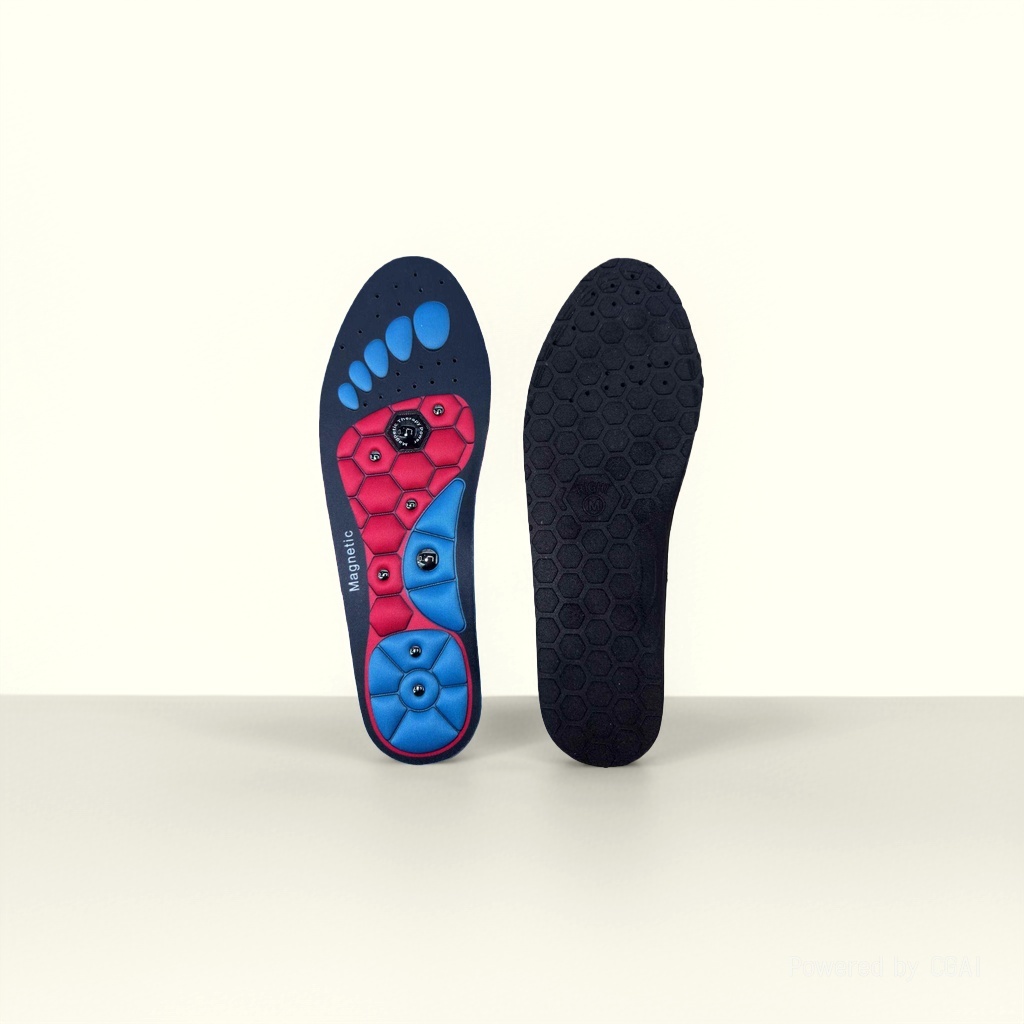 Magnetic insoles, breathable insoles for both men and women, shock-absorbing insoles for running and sports, foot massage insoles for women, customizable and health-preserving 4d cloud insoles, sports insoles Item Picture