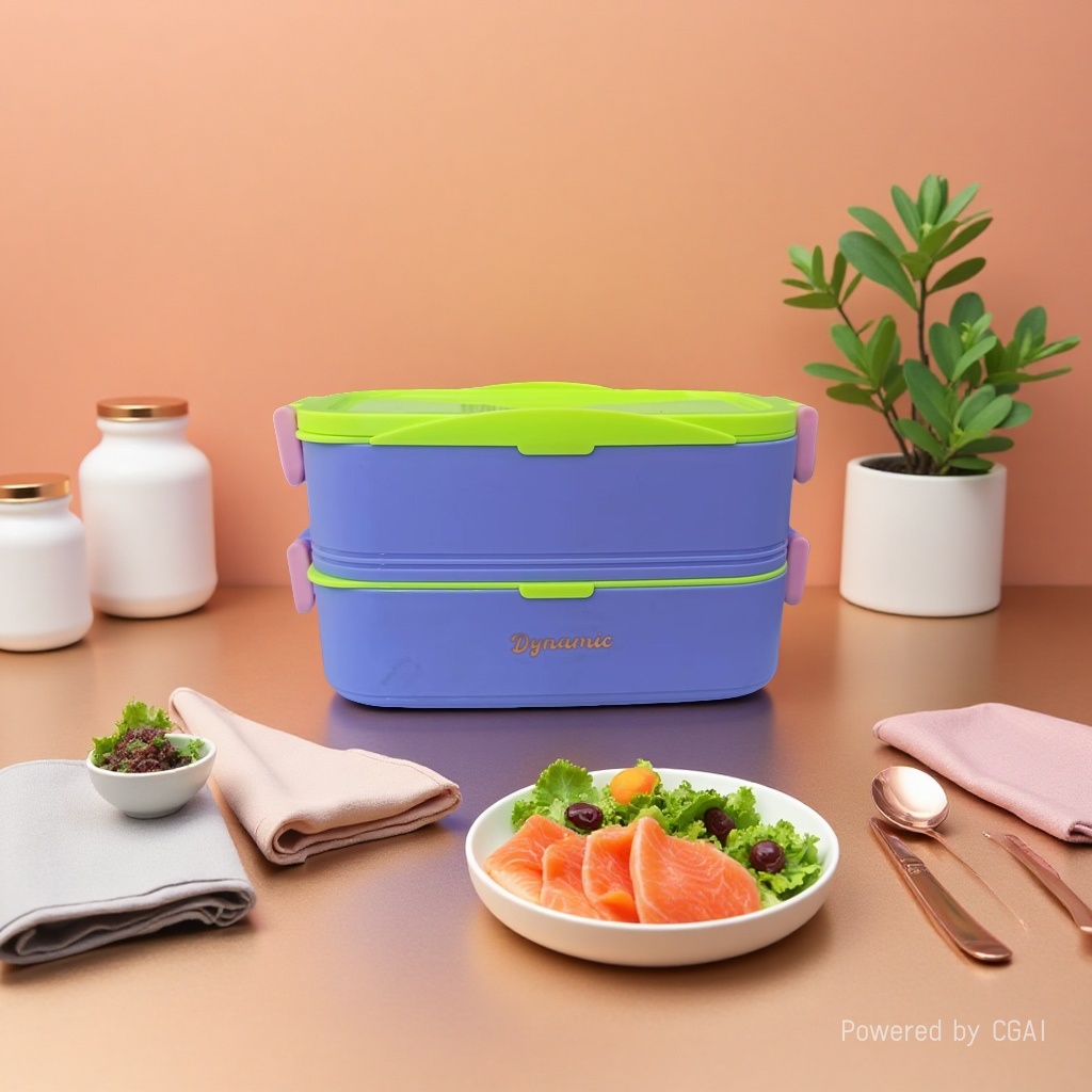 Double-layer stainless steel insulated lunch box/portable
