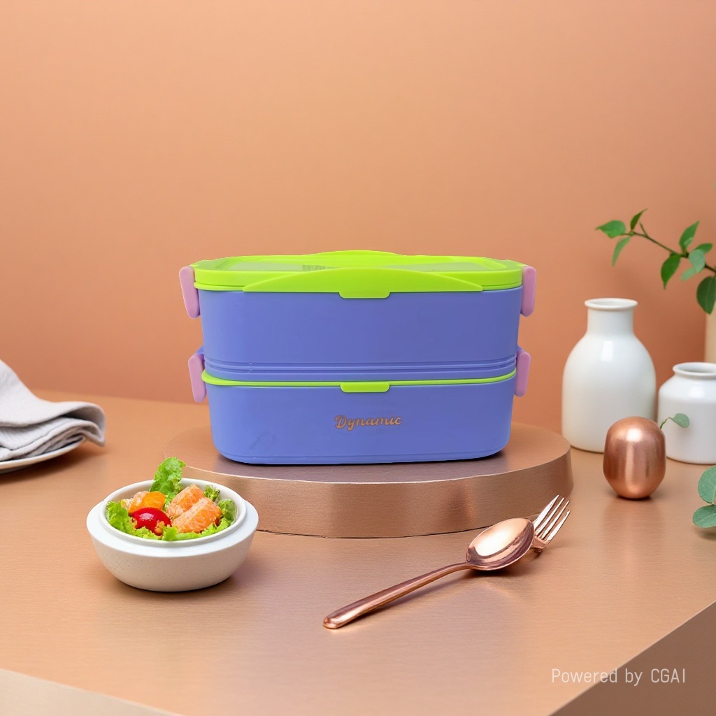 Double-layer stainless steel insulated lunch box/portable details Picture
