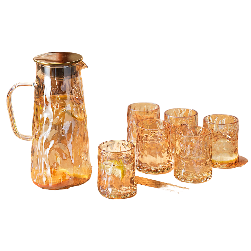 琥珀色玻璃冷水壶热饮壶凉水壶纯净水水桶详情6