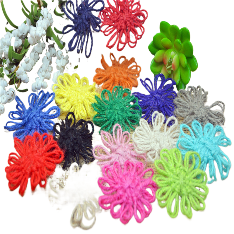 毛线/毛线太阳花/针织花/毛线花束/手工编织大花束毛线白底实物图