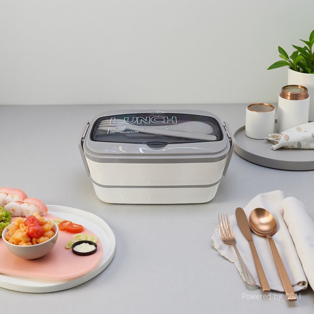 电热饭盒/饭盒/保鲜盒/饭盒便当盒/开学季产品图