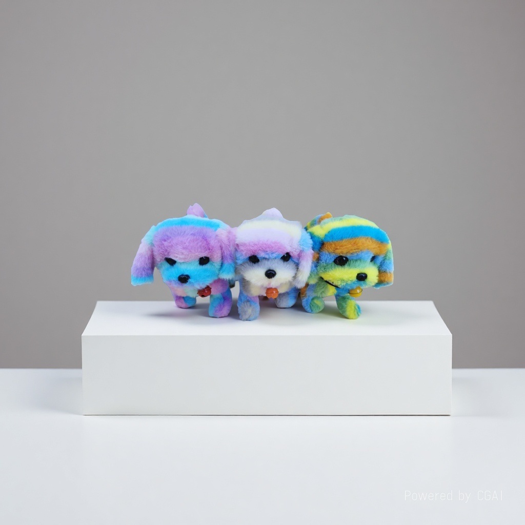 Electric simulation dogs can walk and bark. Plush toys are children's educational toys. Give them to boys and girls on festivals
