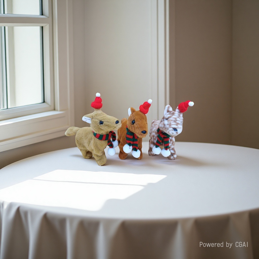 Soft and cute electric deer that can walk and make sounds, plush toy, baby soothing toy, home desktop decoration Specification image