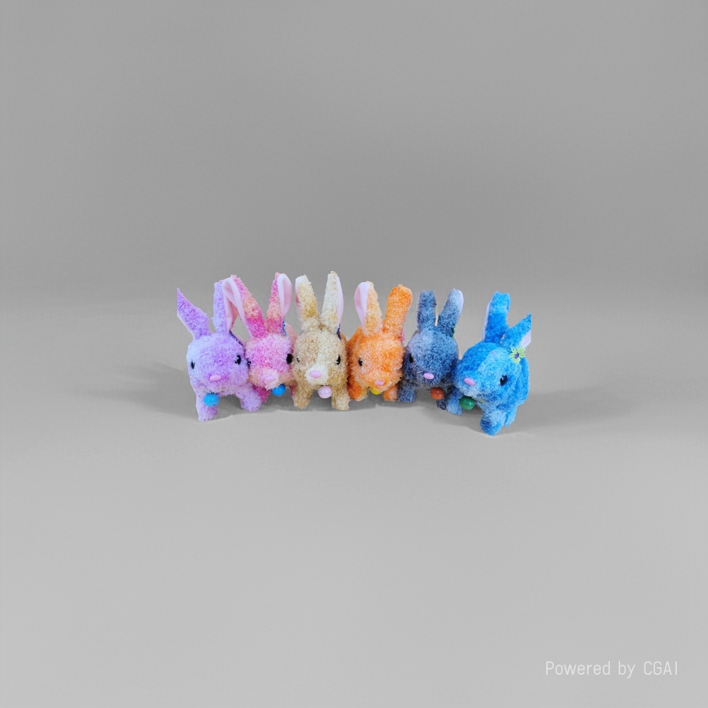 An electric pet rabbit plush toy that can walk and call, a children's educational companion doll, is a perfect gift for boys and girls on festivals details Picture
