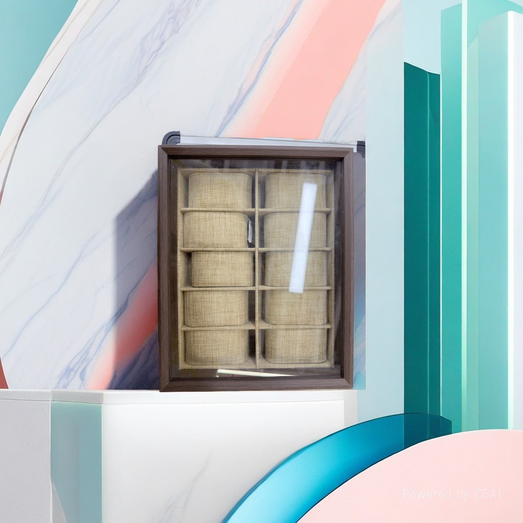 男款手表礼盒装白底实物图