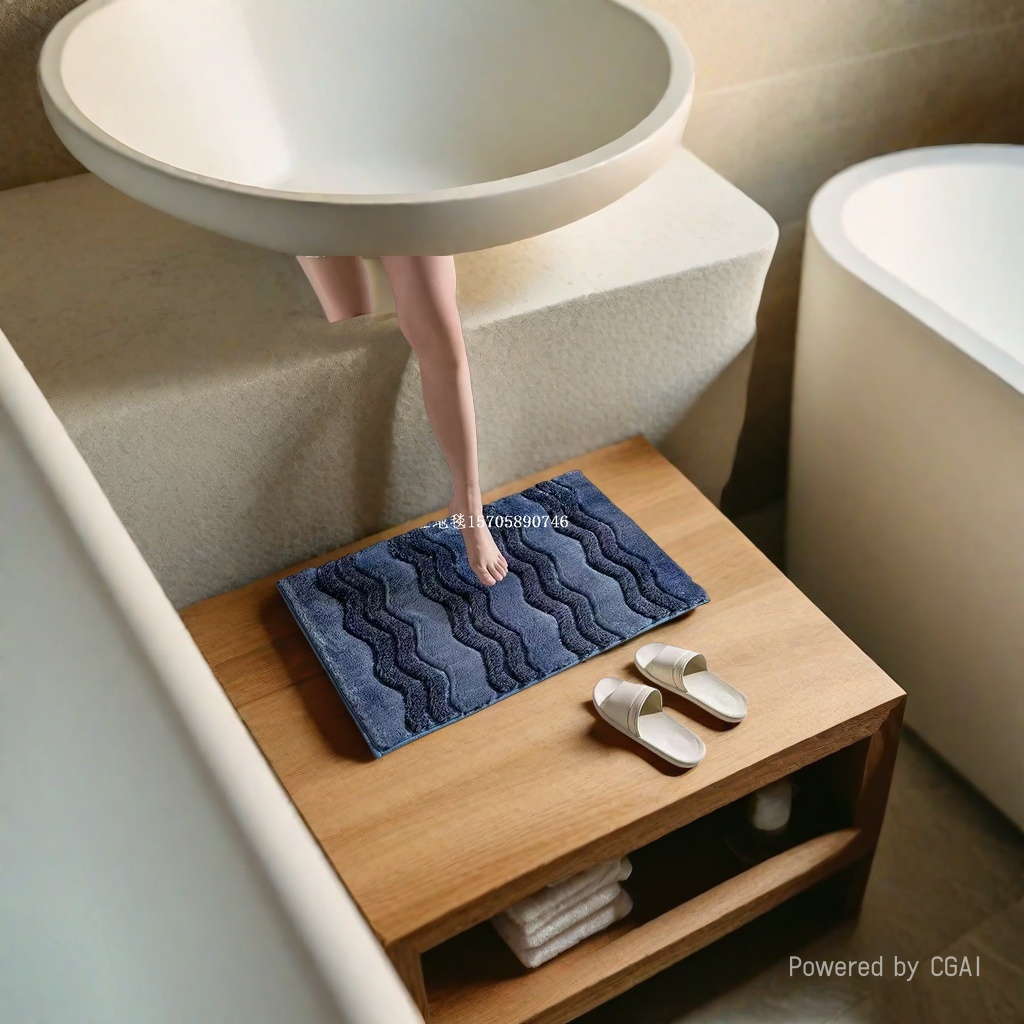 法国爆款泡芙地毯防滑垫浴室垫厨房吸水垫门垫脚垫地毯地垫床边垫