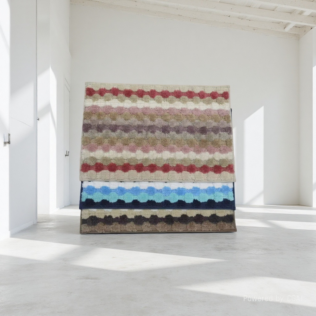 经典格子TPR底彩条地毯超纤地毯防滑垫脚垫门垫厨房垫浴室垫外贸