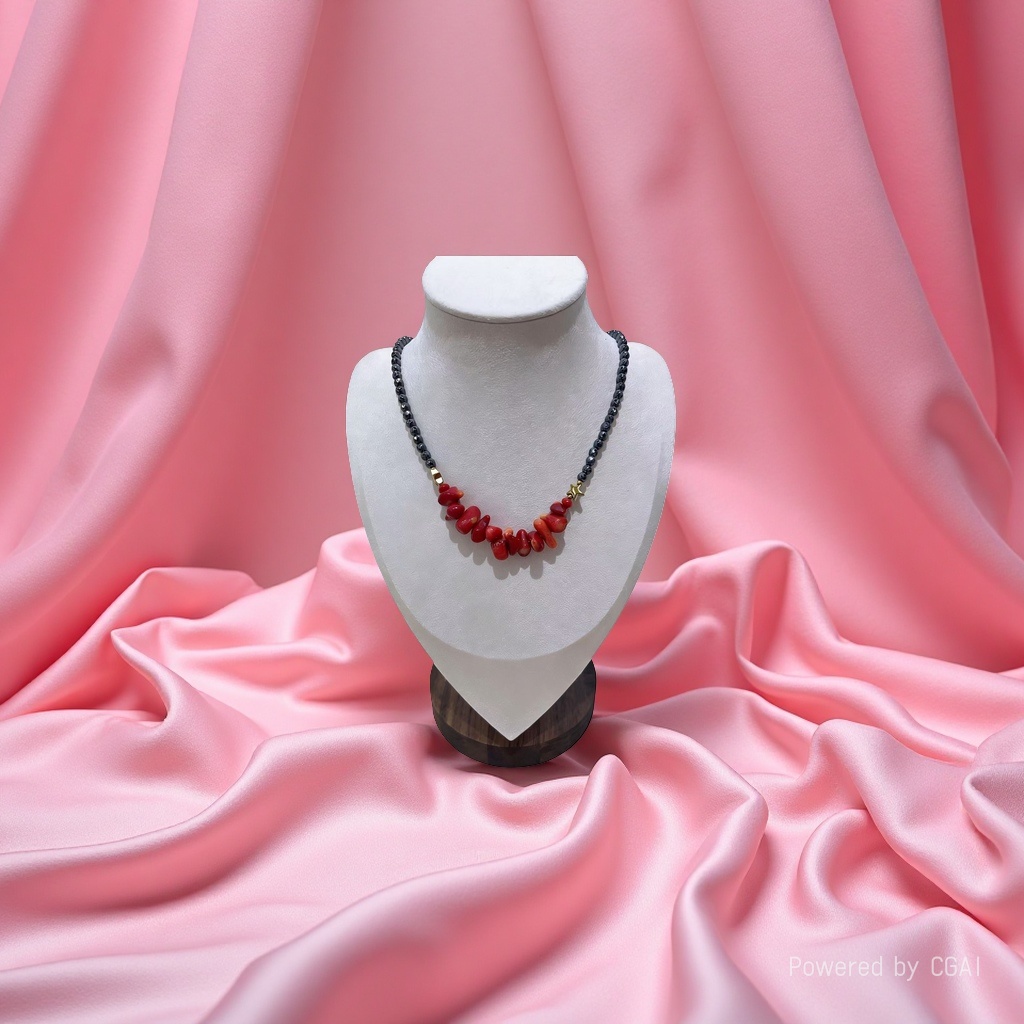 项链/珍珠/天然石项链/珍珠链条女款拼接气质/珍珠项链细节图