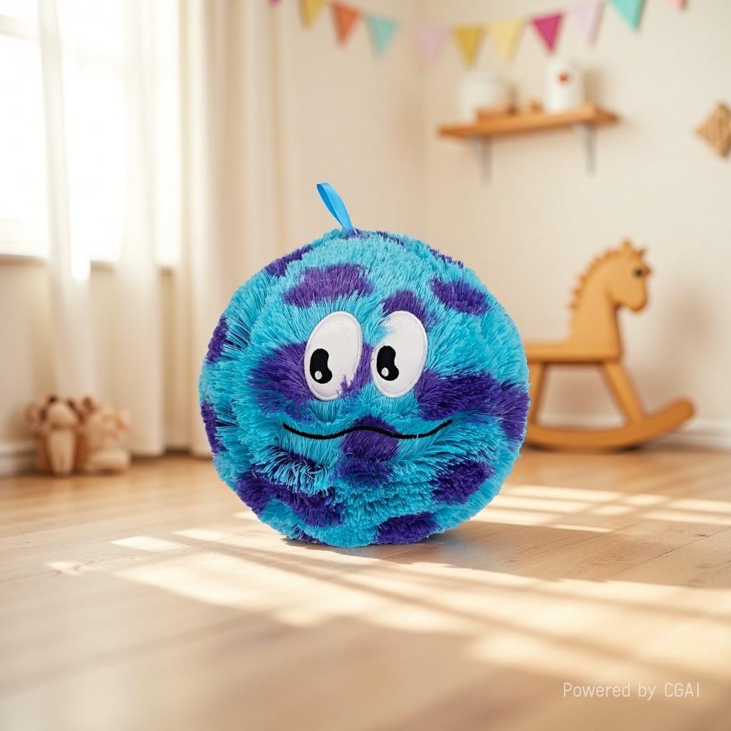 祥物公仔毛绒玩具笑脸球可爱软萌儿童礼物 细节图