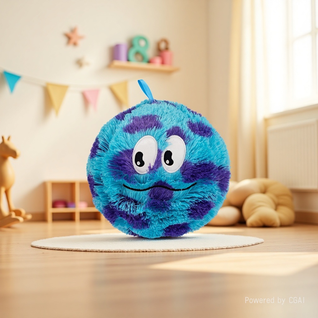 祥物公仔毛绒玩具笑脸球可爱软萌儿童礼物 产品图