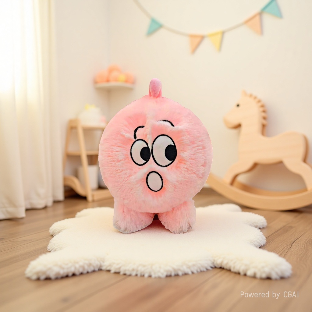 Mascot plush toy, smiling face ball, cute and soft children's gift plush180539505 Application Scenario