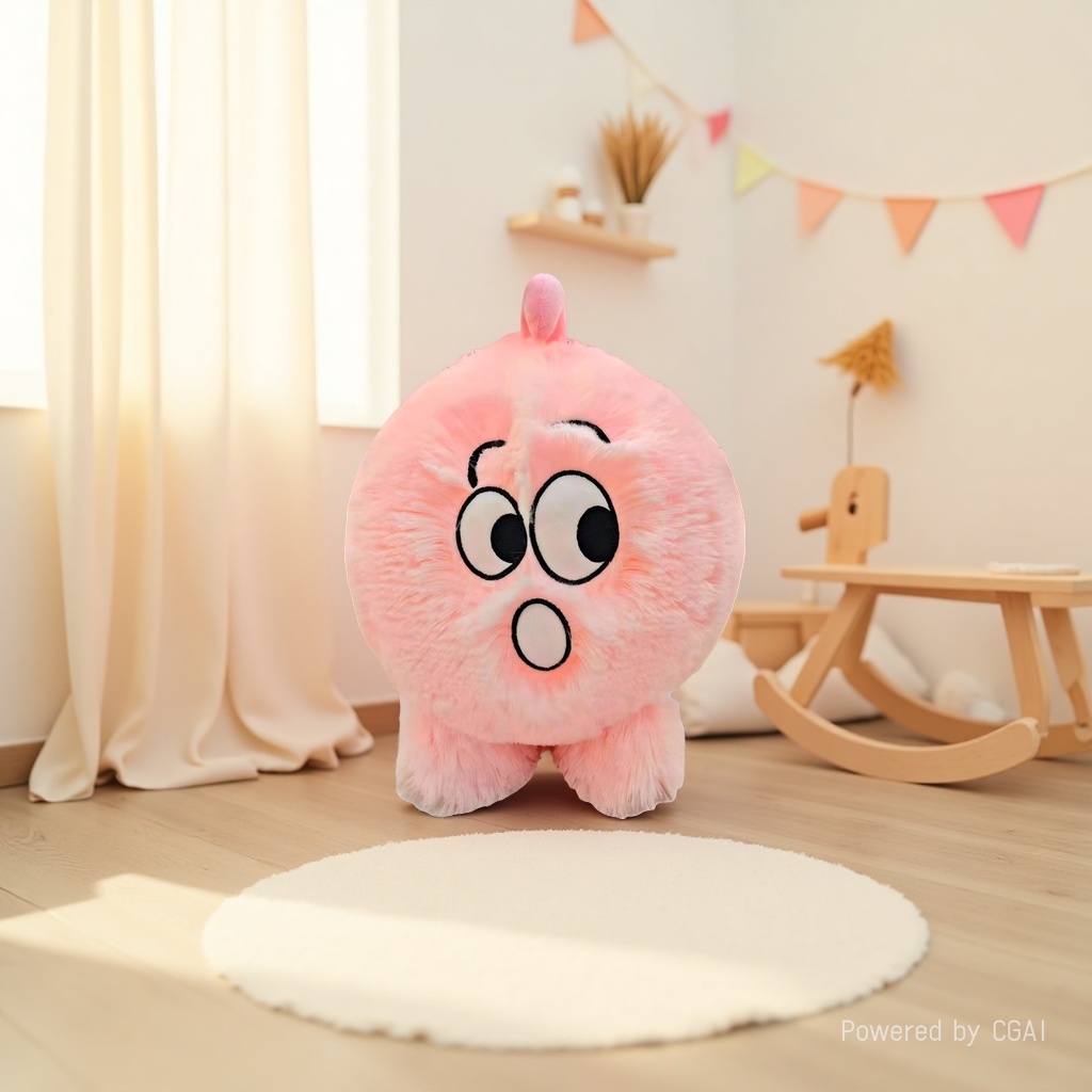 Mascot plush toy, smiling face ball, cute and soft children's gift plush180539505 Specification image
