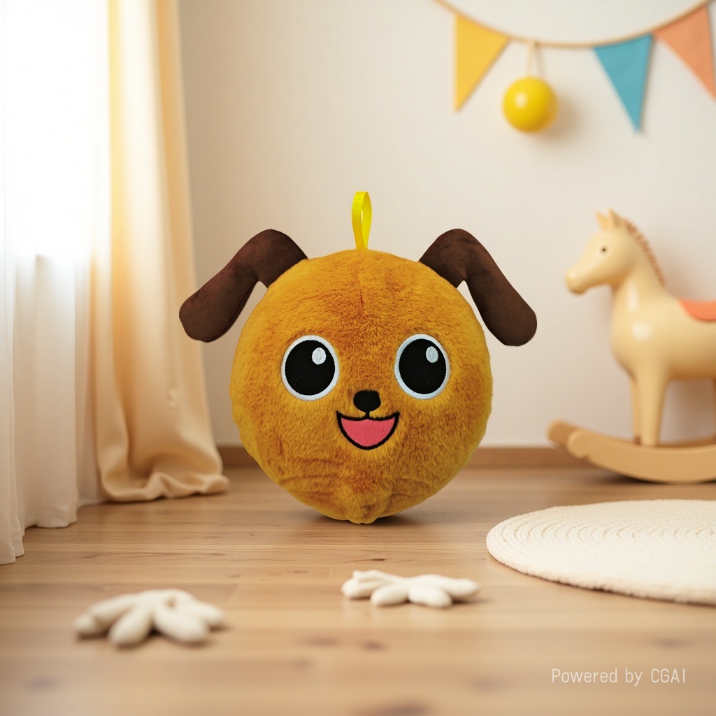 Mascot plush toy, smiling face ball, cute and soft children's gift plush180947162 Application Scenario