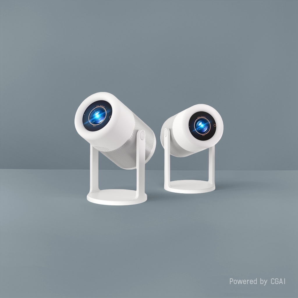白色投影仪HY300安卓投影仪Projector高清投影仪器