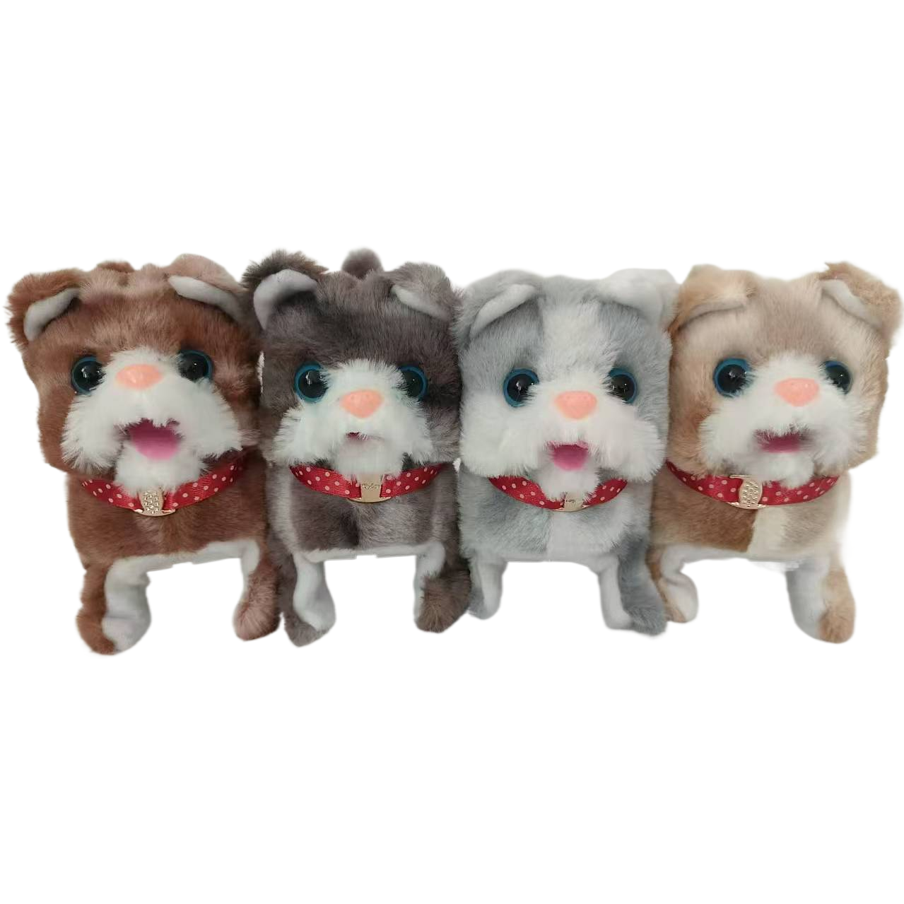 Cute electric kittens that can walk and make sounds, plush toys, children's companion dolls, home decoration ornaments Item Picture