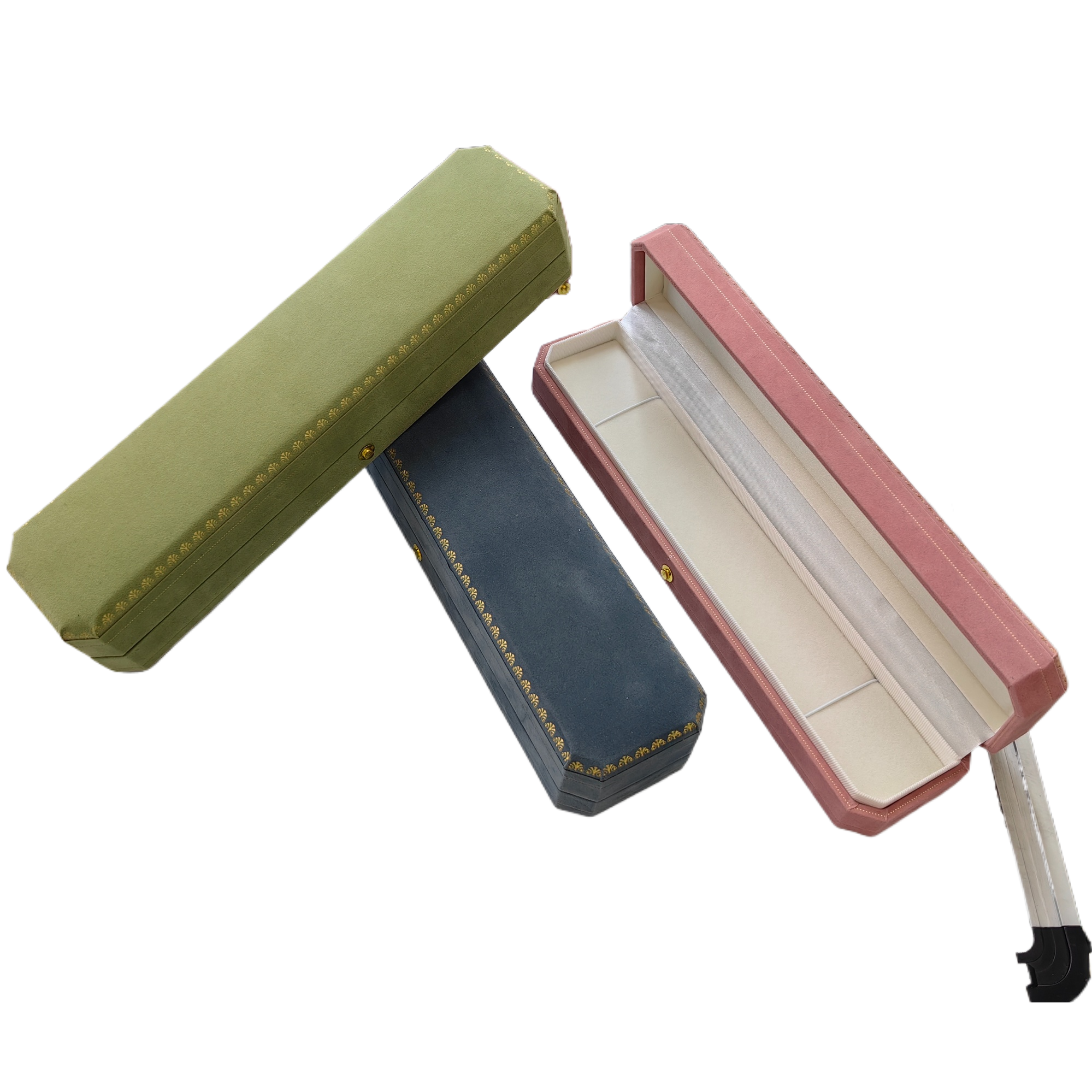 首饰盒/首饰盒内衬/透明珠宝盒/饰品/珠宝收纳白底实物图