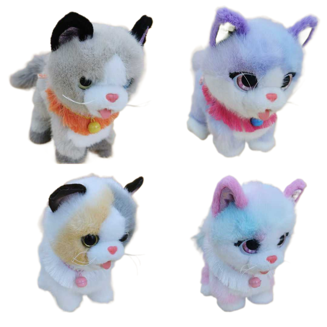 Soft and cute electric kittens that can walk and bark, plush dolls, children's interactive companionship toys, birthday and festival gifts for boys and girls Application Scenario
