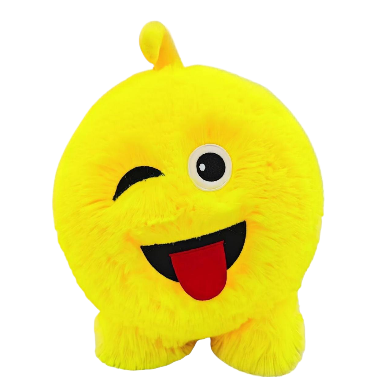 Yellow mascot plush toy smiley face ball cute soft children 's gift plush Item Picture