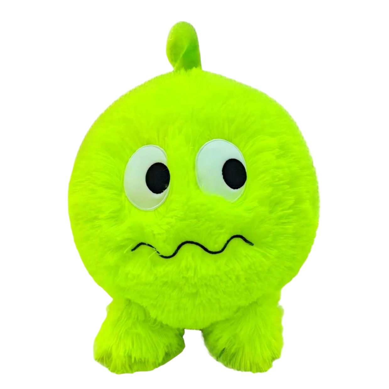 Green mascot plush toy smiley face ball cute soft children 's gift plush Item Picture