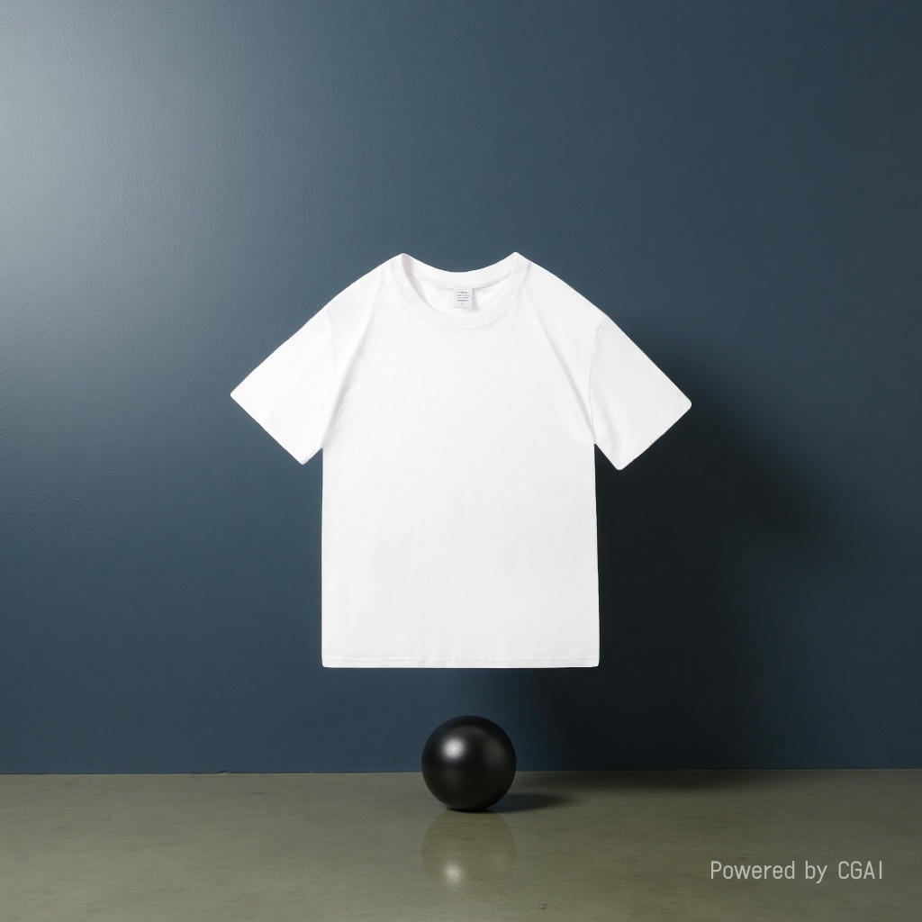 White men's short-sleeved trendy T-shirt Application Scenario