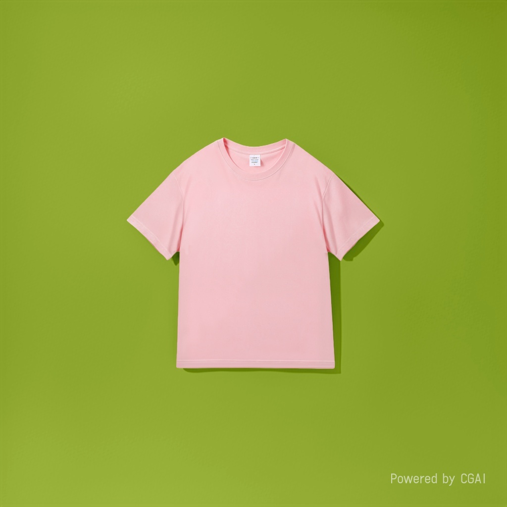 Pink women's pure cotton long-sleeved base layer shirt in stock short-sleeved T-shirt