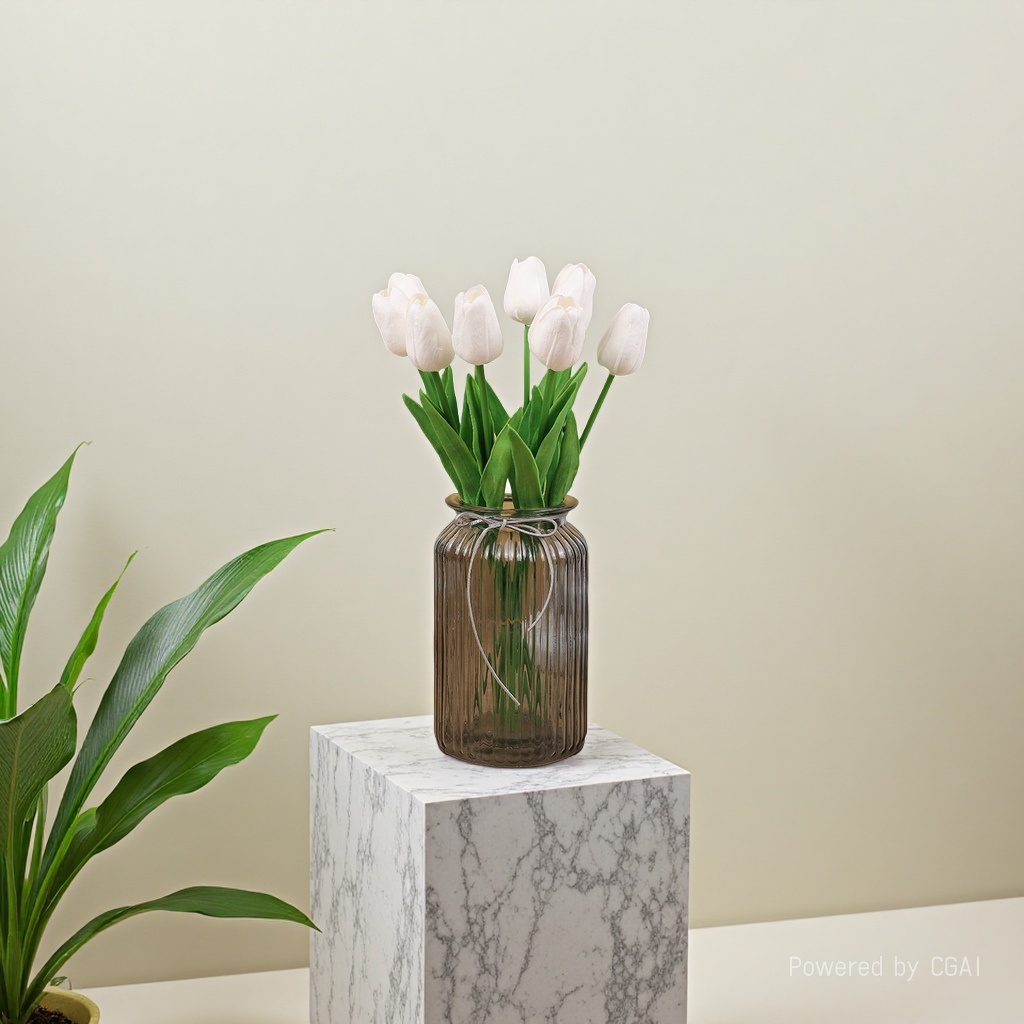 仿真花/串花藤吊/假花/金色系仿真花/多肉细节图