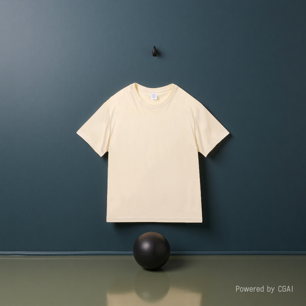 Light beige pure cotton long-sleeved women's base layer shirt and short-sleeved women's T-shirt out of stock Specification image
