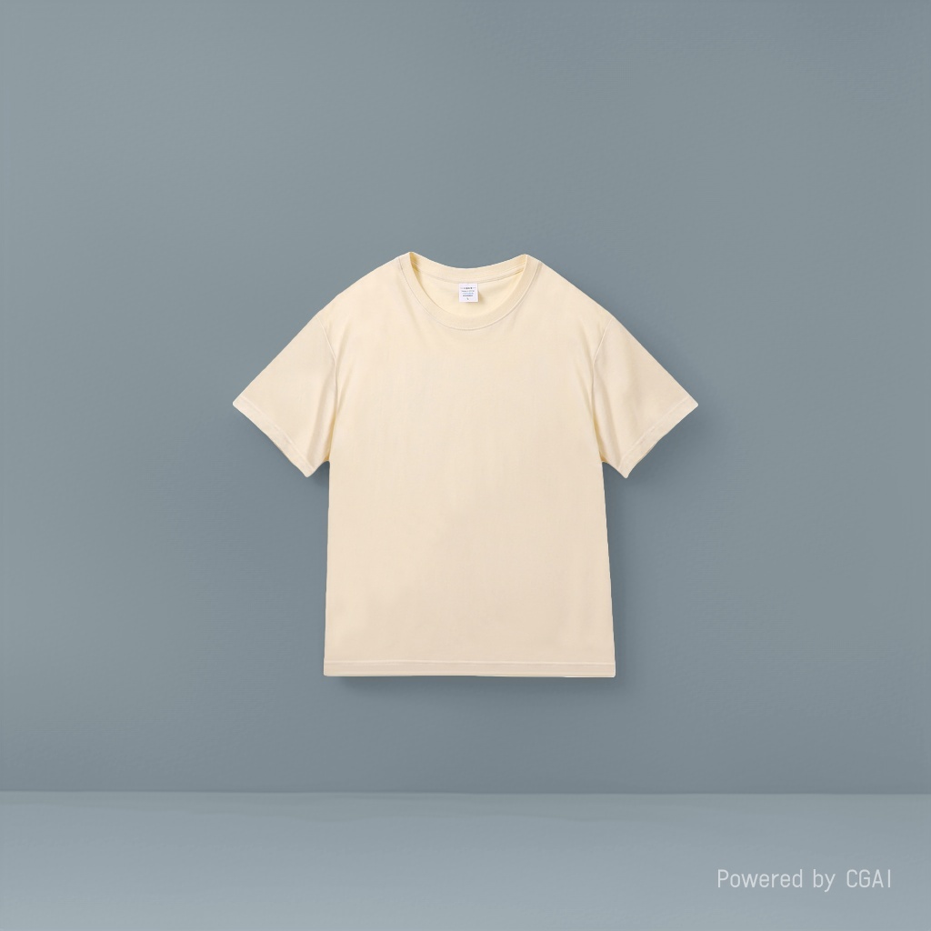 Light beige pure cotton long-sleeved women's base layer shirt and short-sleeved women's T-shirt out of stock details Picture