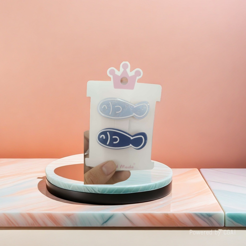 发夹/发饰/发卡/抓夹/亚克力儿童发夹细节图