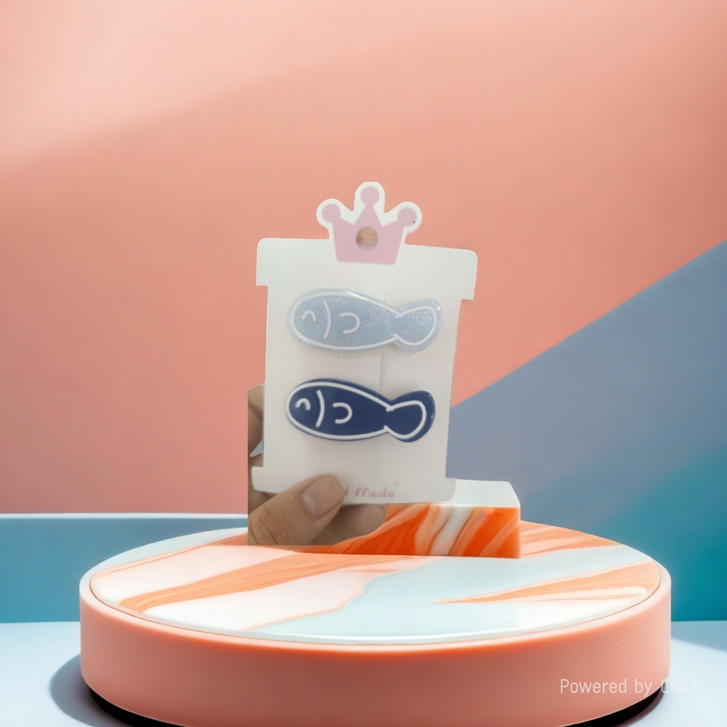 发夹/发饰/发卡/抓夹/亚克力儿童发夹产品图