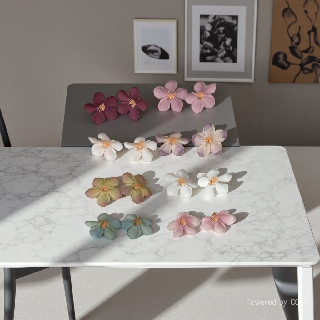 毛线太阳花手工花朵毛绒花针织花束毛线花