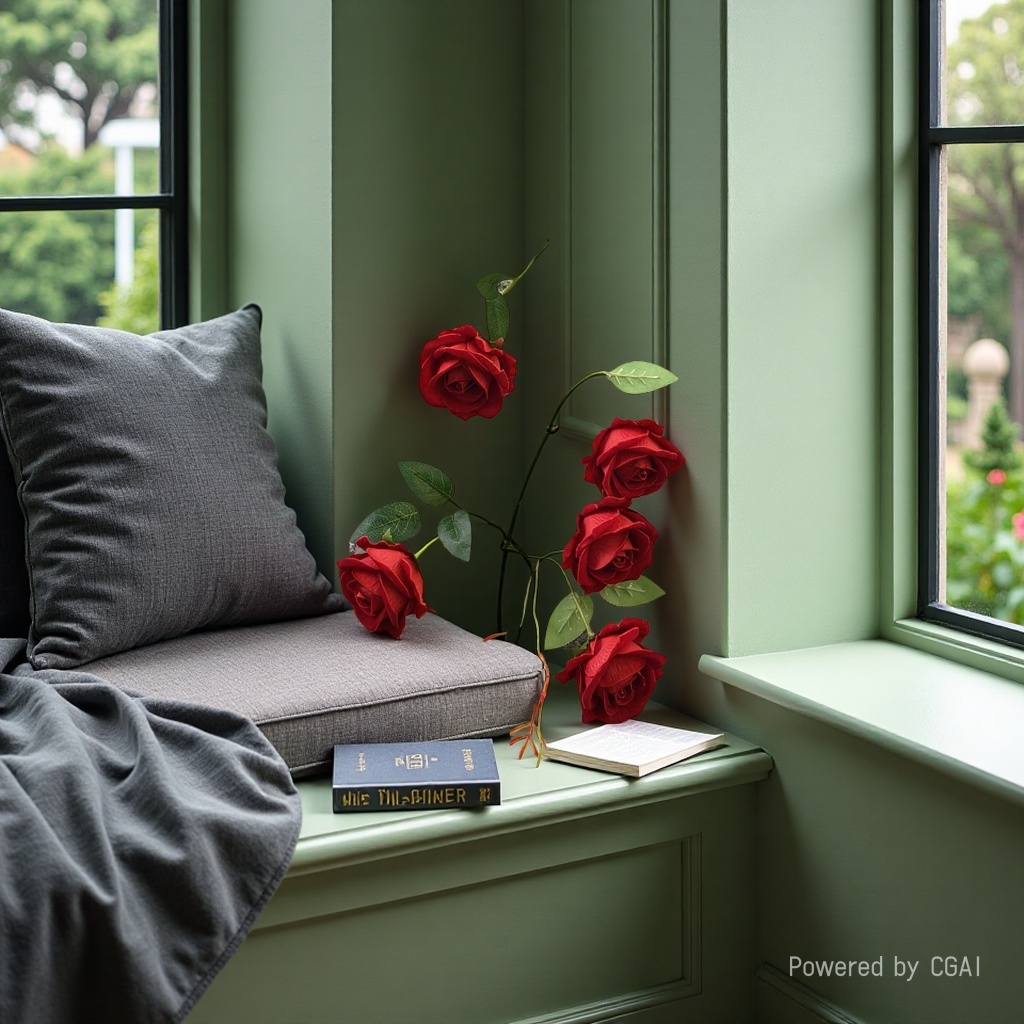 Artificial rose crocheted flowers, artificial rose flower decorative ornaments, home furnishings, crocheted artificial roses, artificial flowers Application Scenario