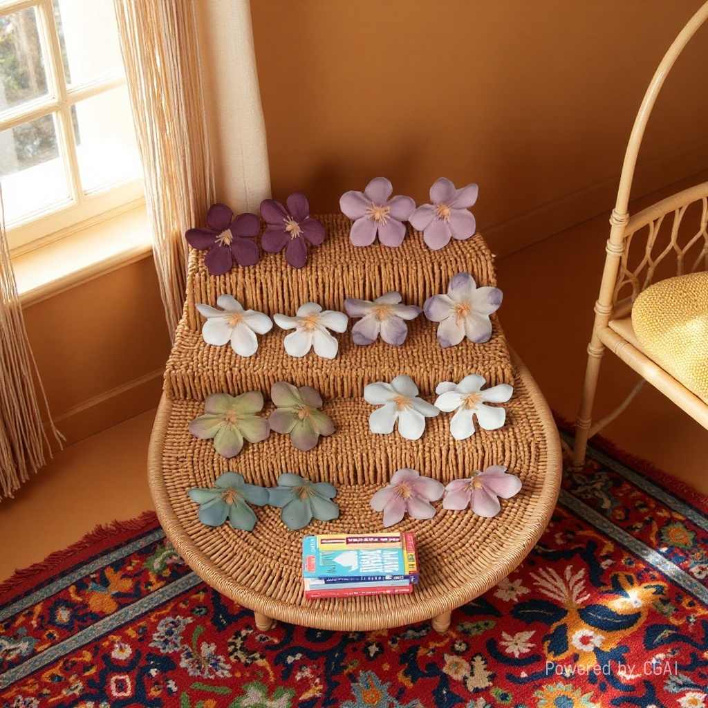 仿真花/串花藤吊/假花/金色系仿真花/多肉细节图