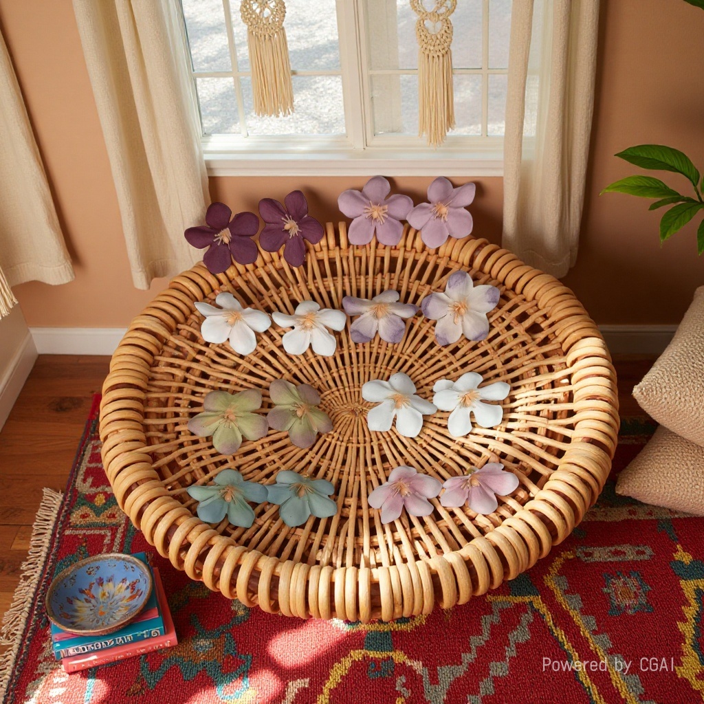 仿真花/串花藤吊/假花/金色系仿真花/多肉产品图