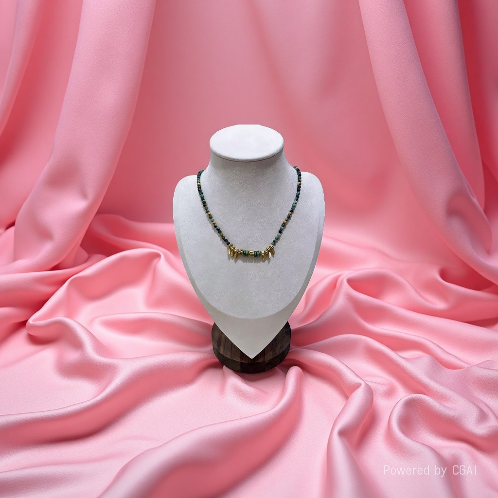 项链/珍珠/天然石项链/珍珠链条女款拼接气质/珍珠项链细节图