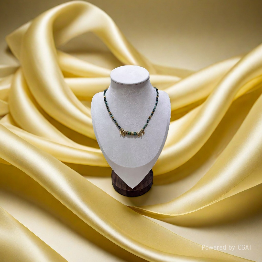 项链/珍珠/天然石项链/珍珠链条女款拼接气质/珍珠项链产品图